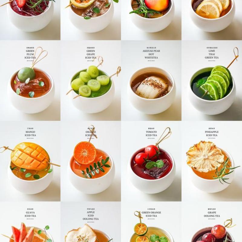 Quán café với những ngày trái cây