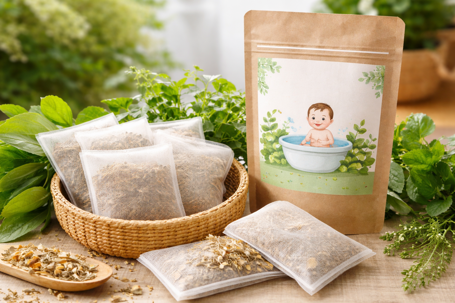 Nước tắm thảo dược cho bé – Ý tưởng khởi nghiệp từ giá trị truyền thống
