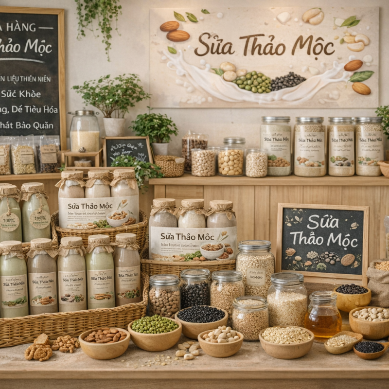 Sữa thảo mộc – Ý tưởng khởi nghiệp “xanh” trong xu hướng sống lành mạnh