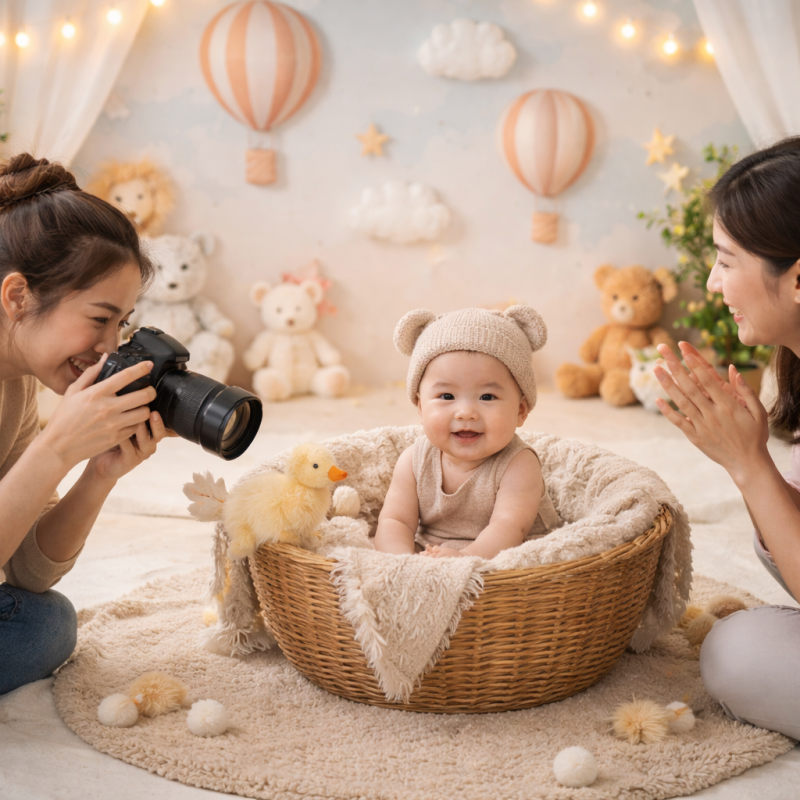 Chụp ảnh em bé – Ý tưởng khởi nghiệp từ những khoảnh khắc yêu thương