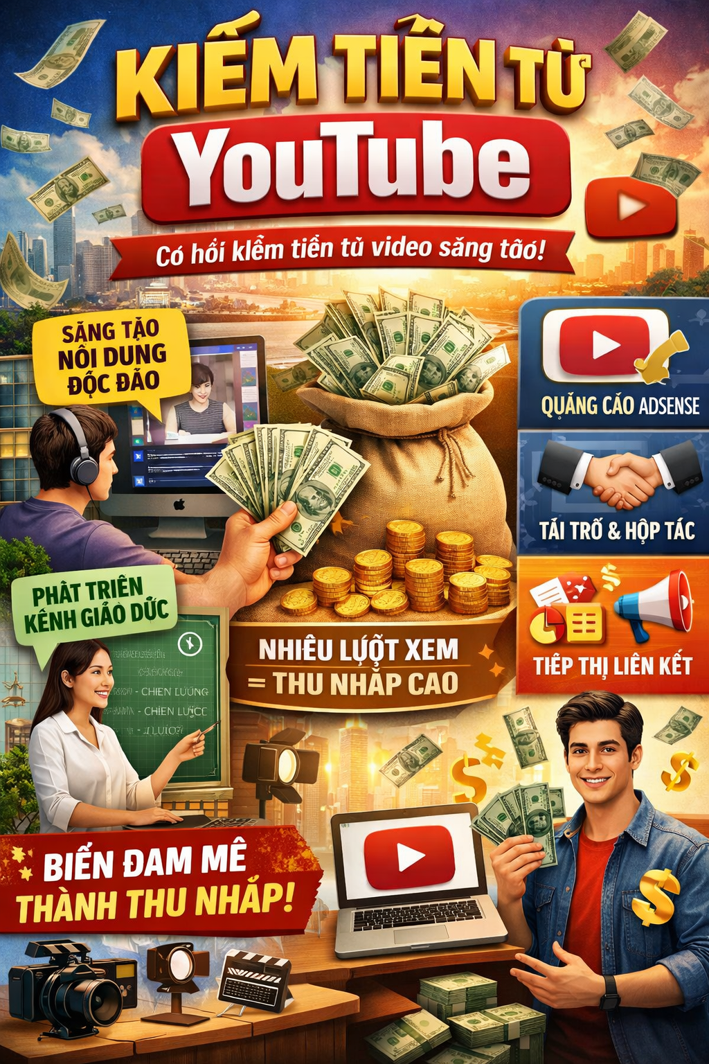 Làm video đăng tải lên youtube