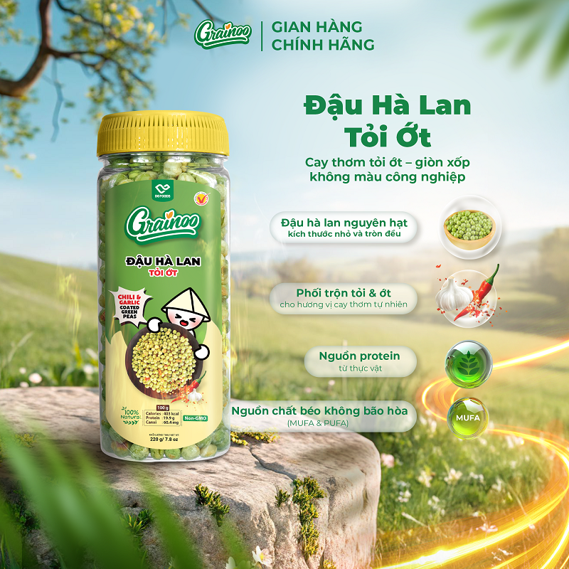 Đậu hà lan tỏi ớt