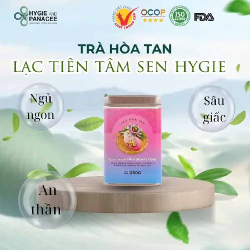 Trà Hòa Tan Lạc Tiên Tâm Sen Hygie